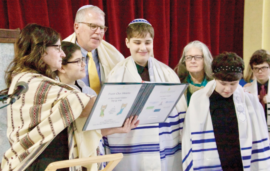 Rabbi Jackie Redner and the O'Kelley Family
